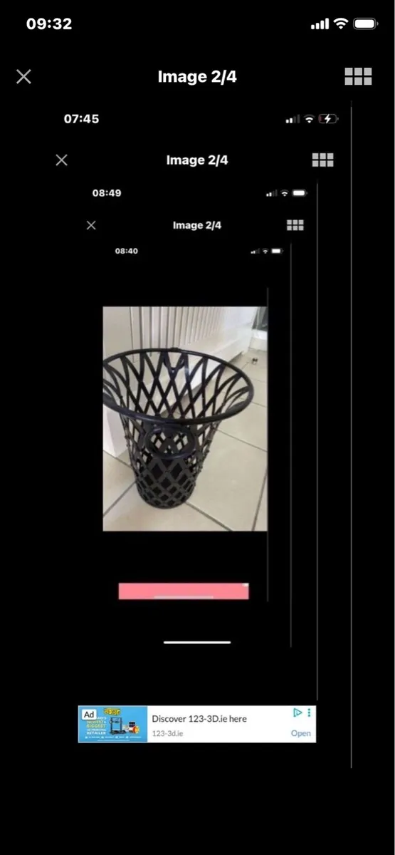 Metal Waste Basket - Image 2