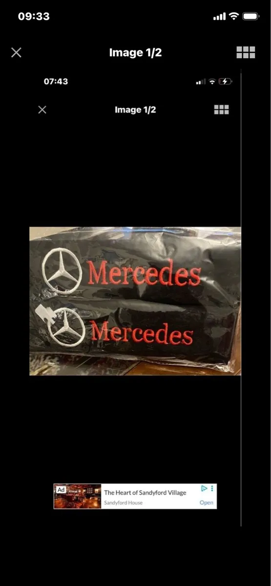 Mercedes Seatbelt Cushion Set - Image 1