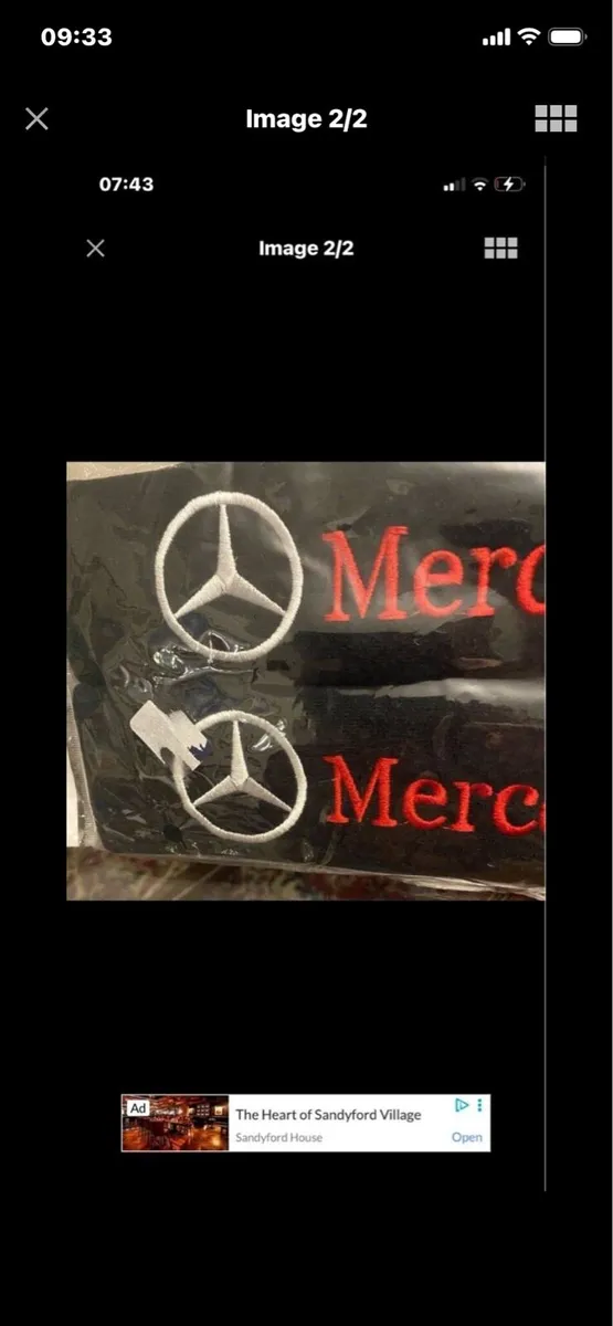 Mercedes Seatbelt Cushion Set - Image 2