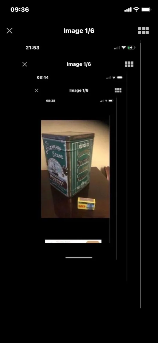 Vintage ‘The Steamship Brand’ Metal Box - Image 1