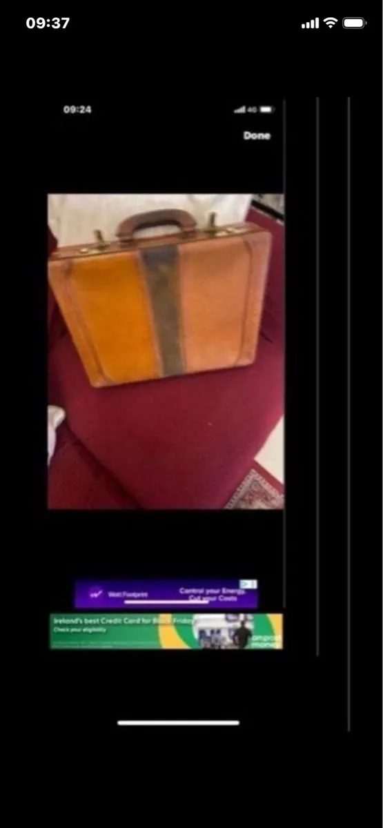 Vintage Leather Briefcase - Image 4