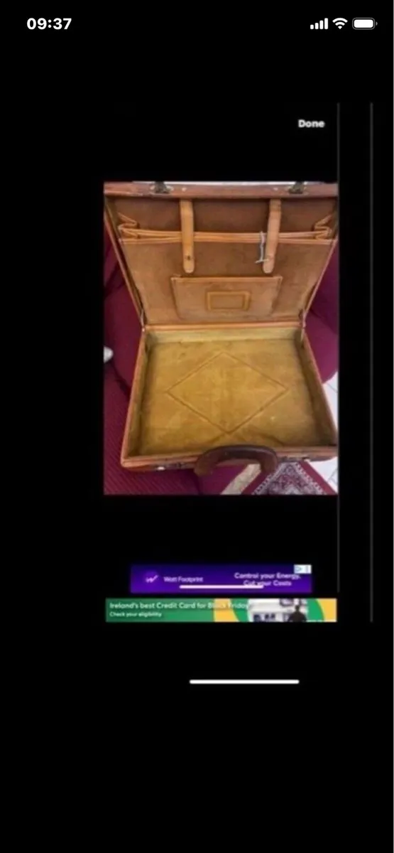 Vintage Leather Briefcase - Image 1
