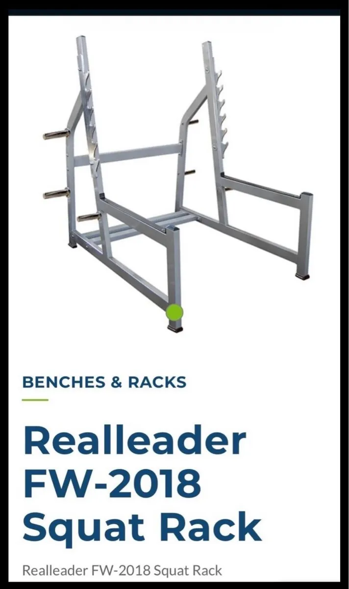 Commercial squat/bench press saw tooth rack. - Image 4