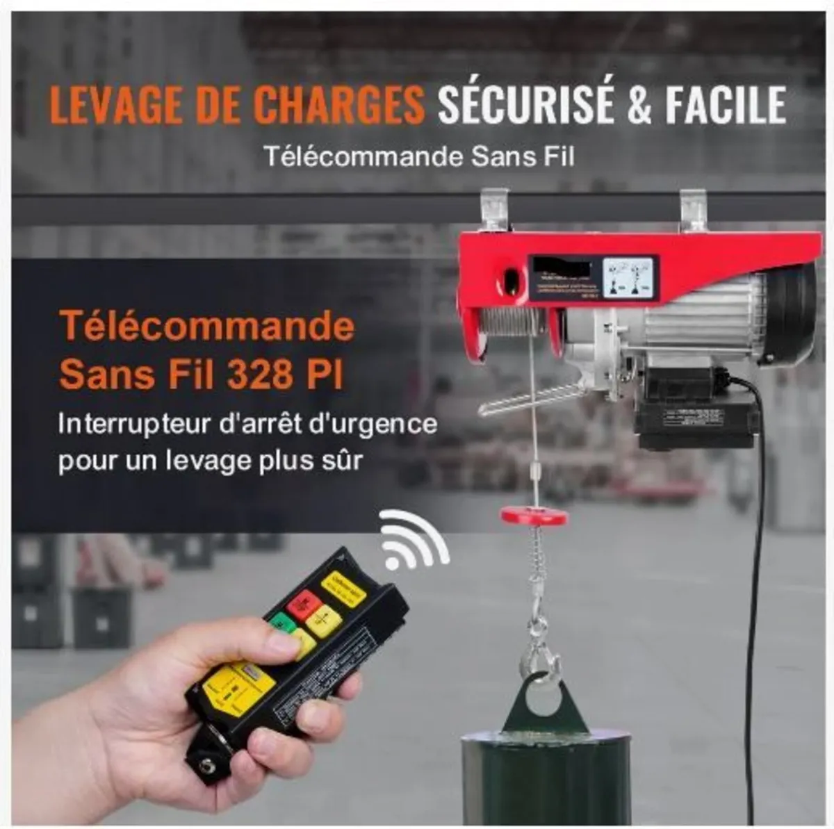 Electric Hoist 2200 lb Electric Winch Wire - Image 4