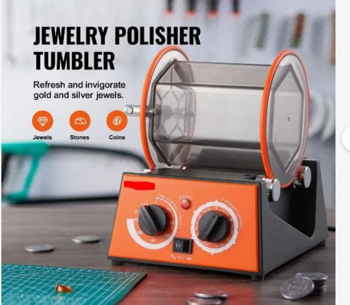 3kg Rotary Tumbler Surface Polisher Jewelry - Image 2