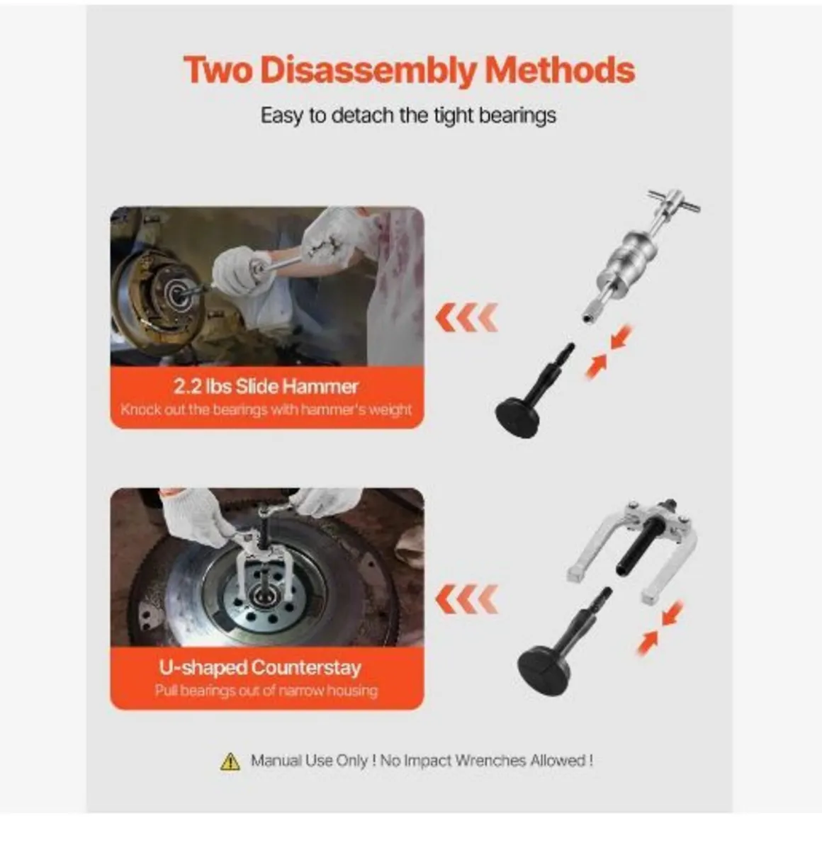 Blind Hole Bearing Puller Set, 16-in-1 Inner - Image 3