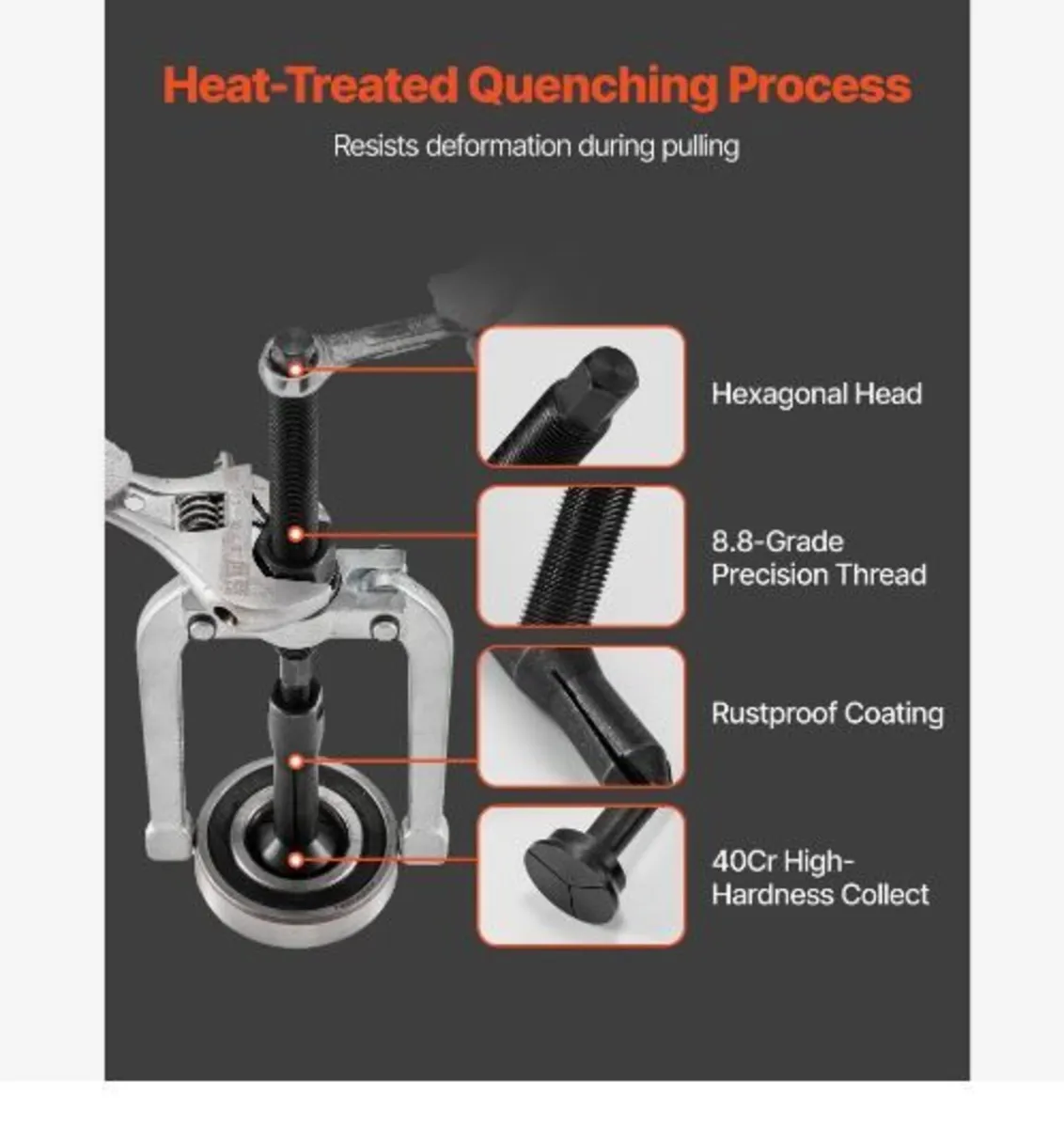 Blind Hole Bearing Puller Set, 16-in-1 Inner - Image 4