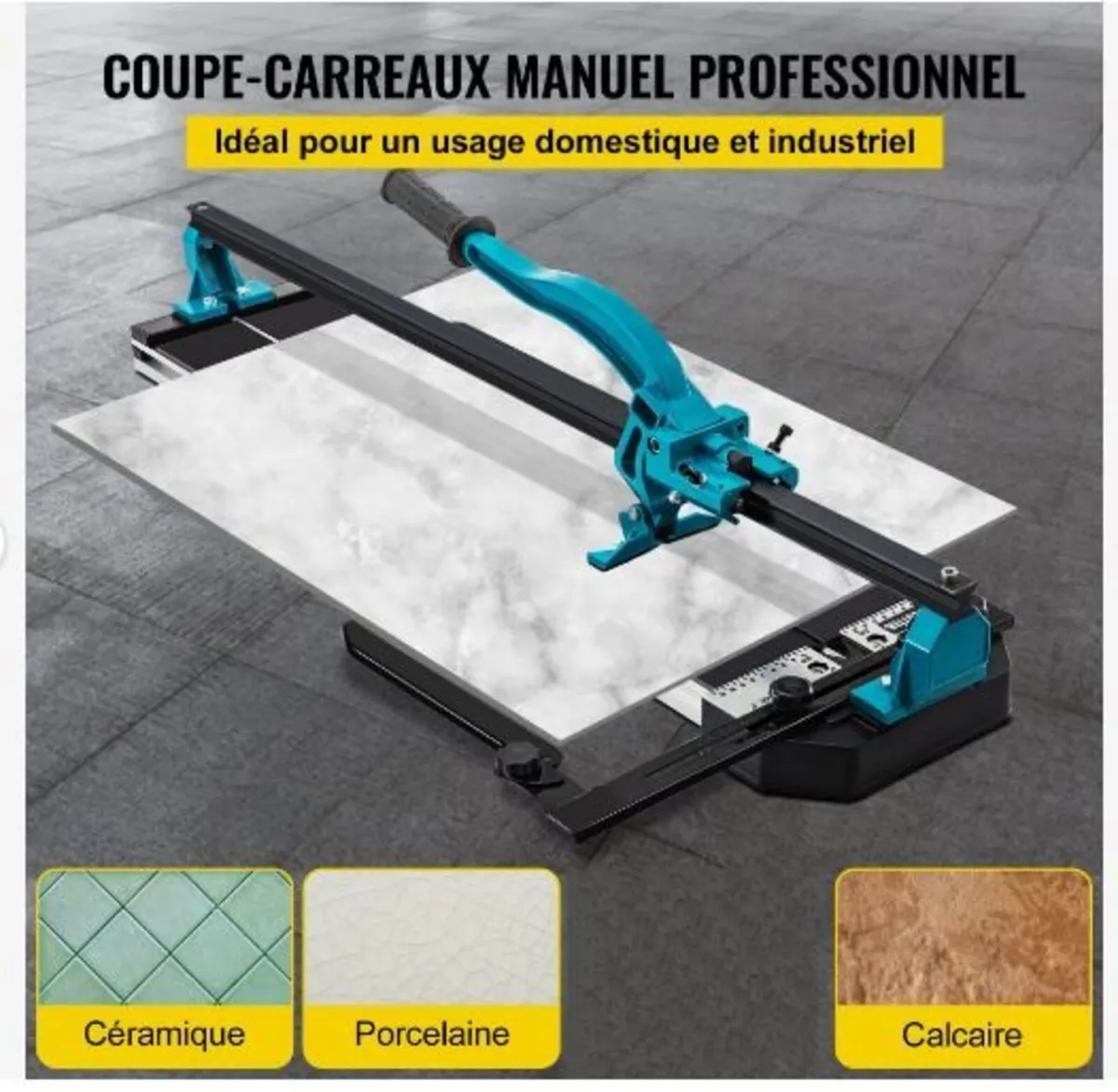 47 Inch Tile Cutter Single Rail Double Brackets - Image 3