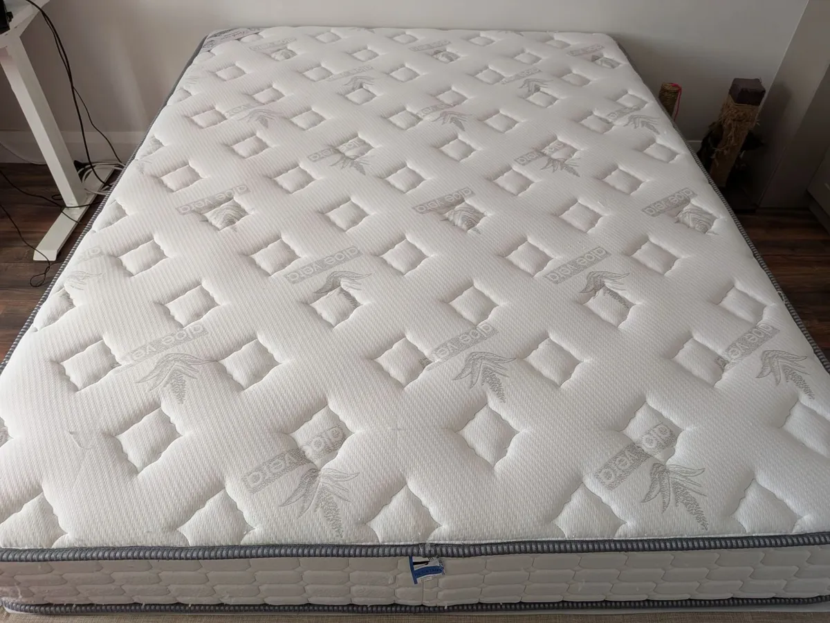 Gold Pocket Spring Mattress & Storage Bed Base - Image 1