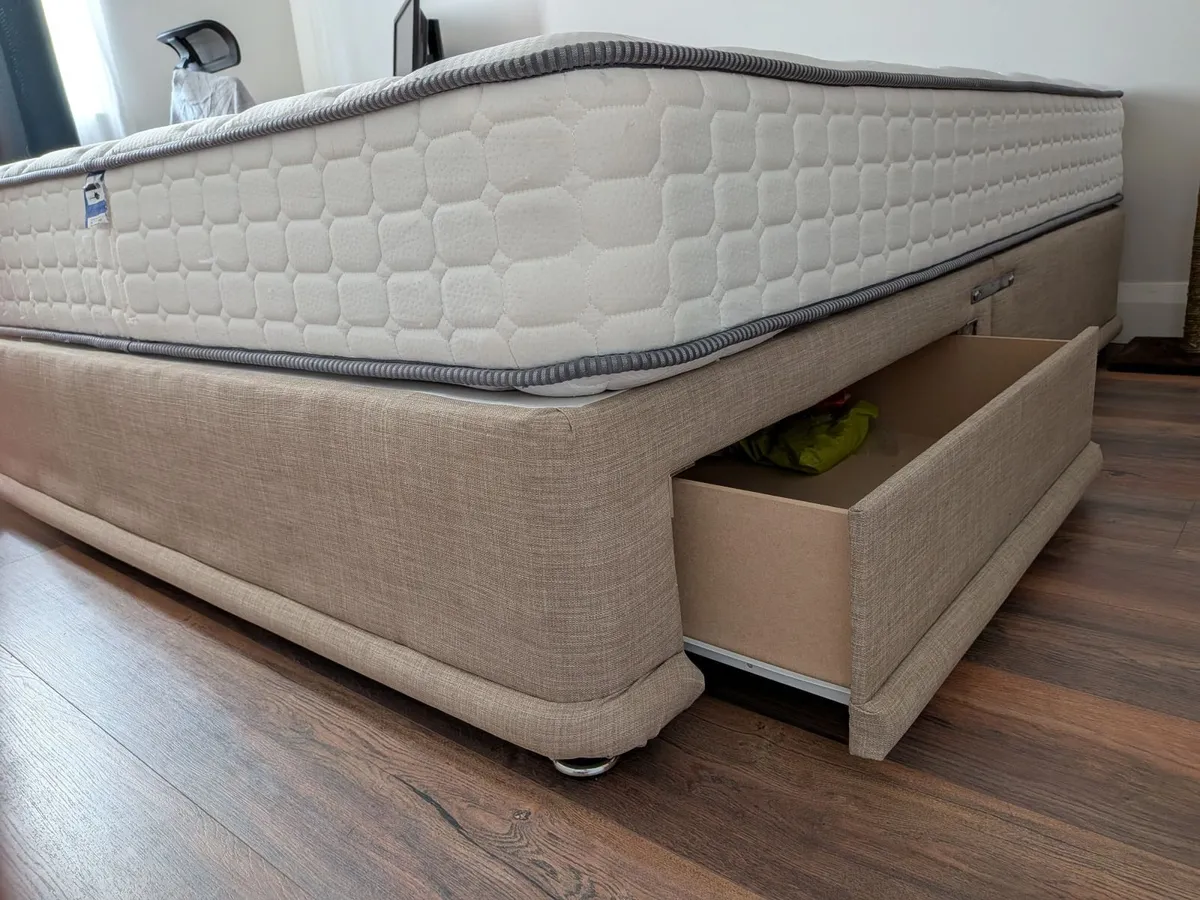 Gold Pocket Spring Mattress & Storage Bed Base - Image 3
