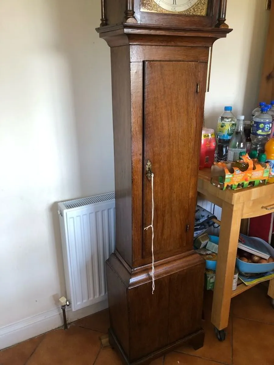 Brass Faced Grandfather Clock - Image 3