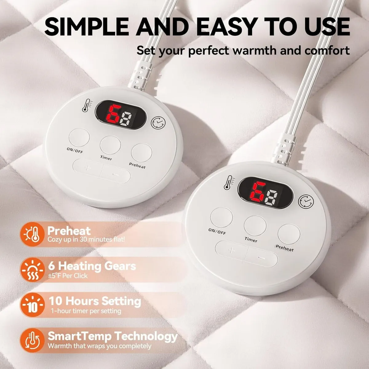 Heated Electric Under Blanket Bed Super King - Image 3