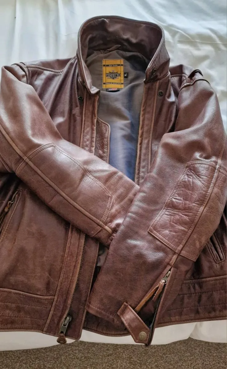 Genuine casual leather jacket - Image 2