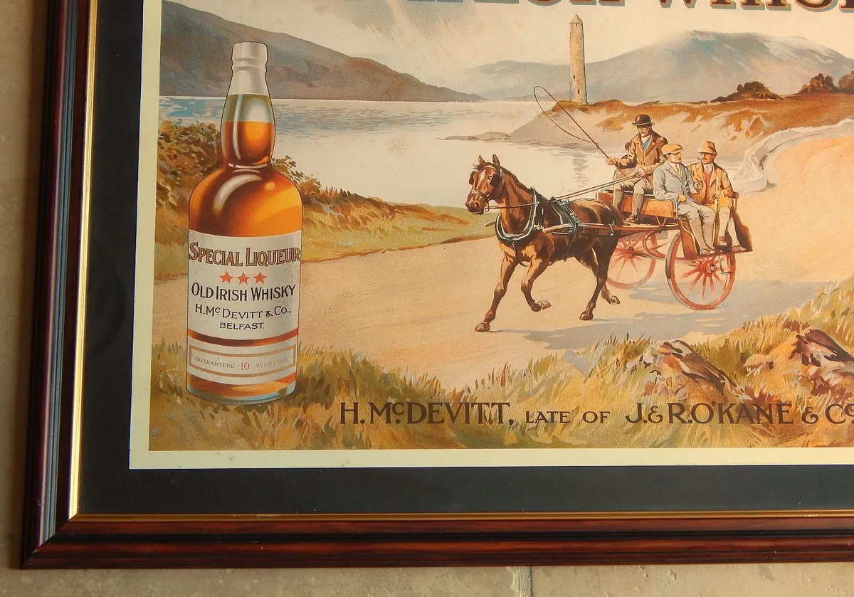 Vintage H. Mc Devitt Whiskey Advertising Print - Image 3