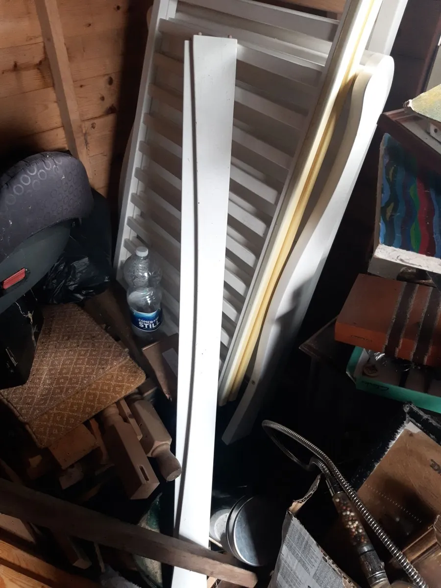 White cot, baby, wooden. FREE - Image 2