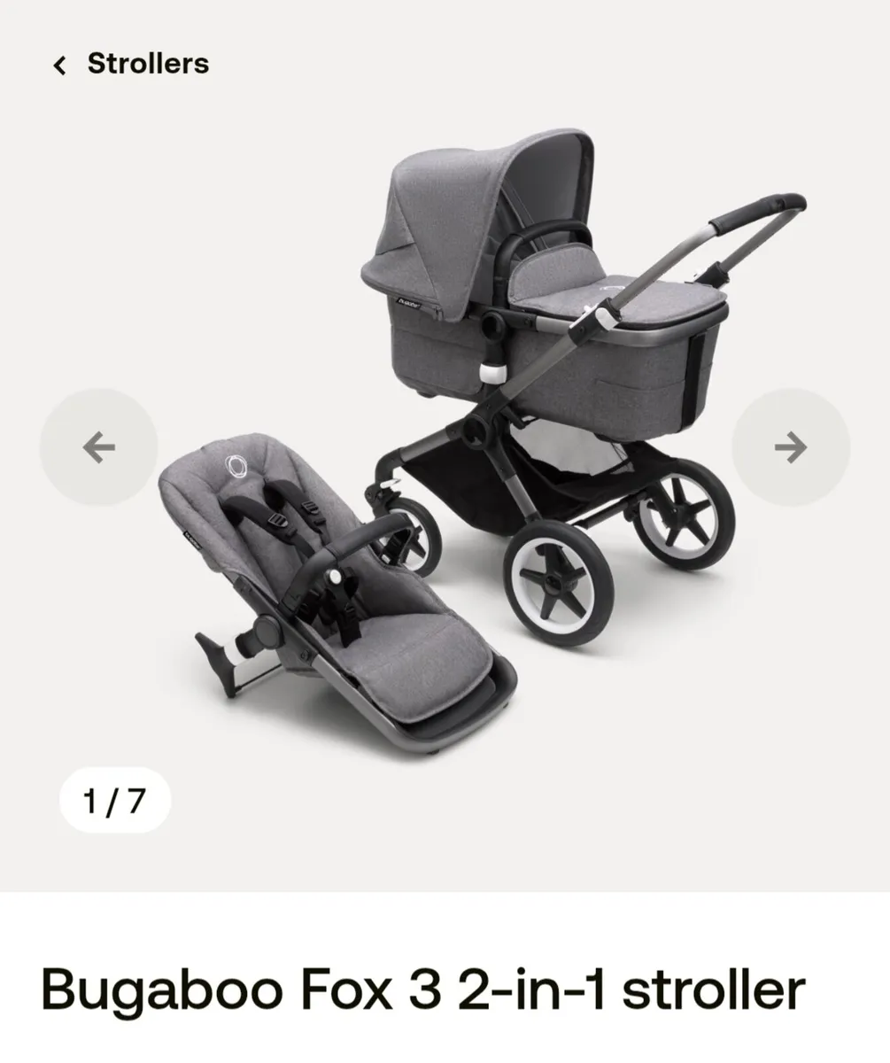 Bugaboo Fox 3 Premium Stroller – With Extras - Image 2
