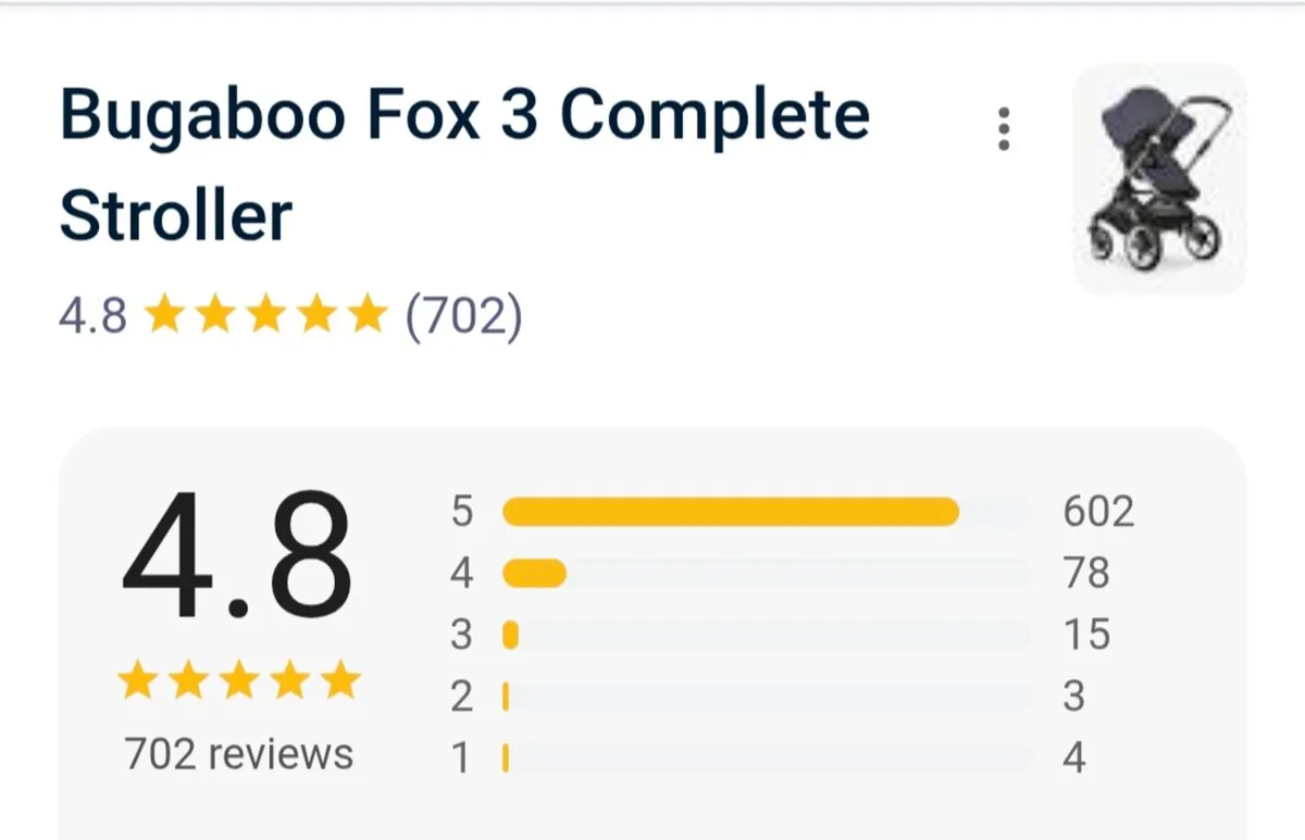 Bugaboo Fox 3 Premium Stroller – With Extras - Image 4