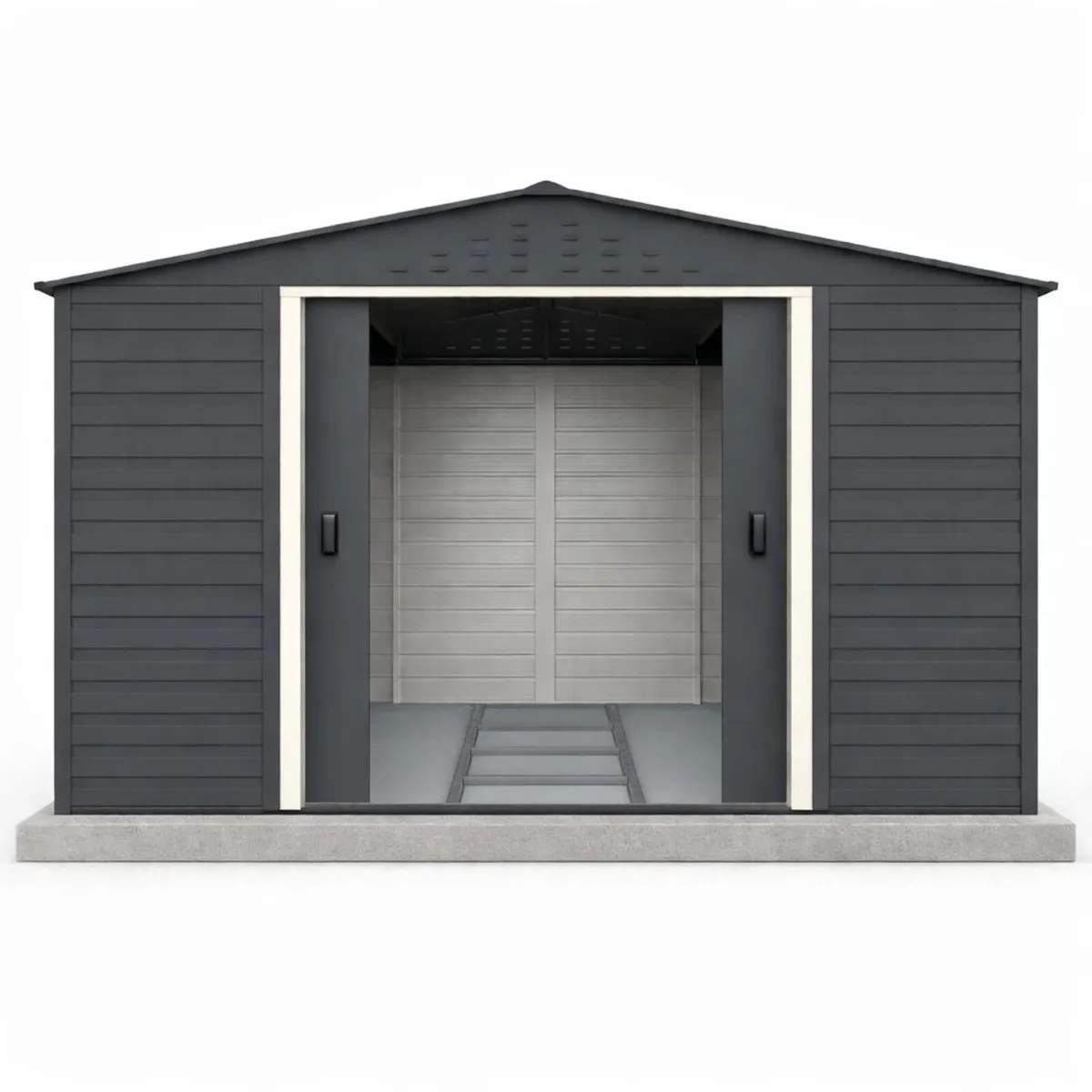 🏡 Alpine 10x10 Steel Garden Sheds – Anthracite - Image 2