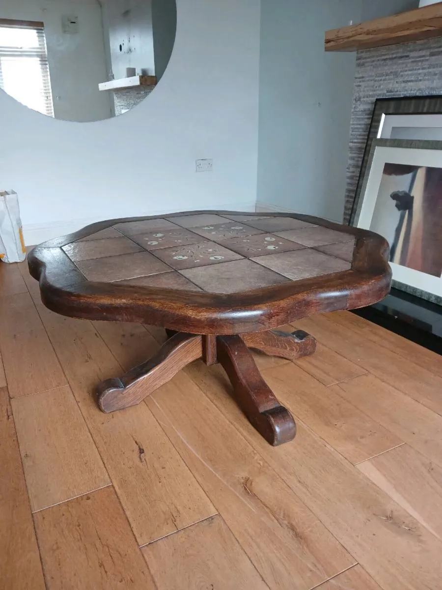 Octagonal Tiled Top Coffee table - Image 2
