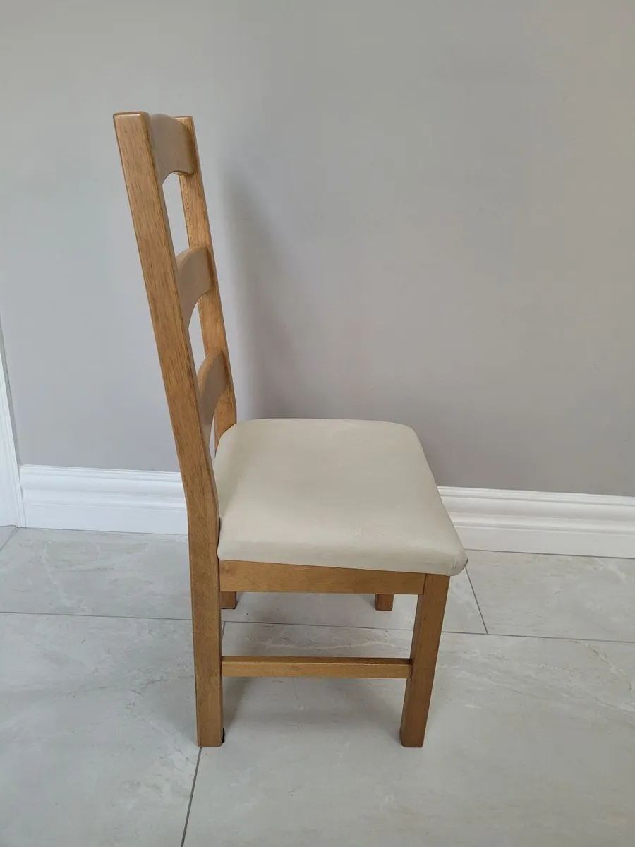 6 x Solid Wood Dining Chairs – Great Condition - Image 3