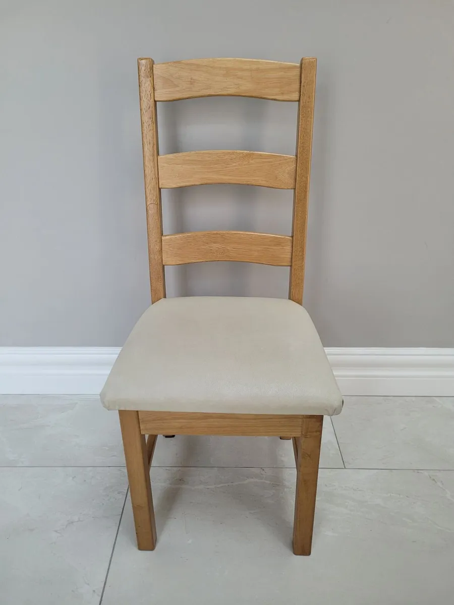 6 x Solid Wood Dining Chairs – Great Condition - Image 1