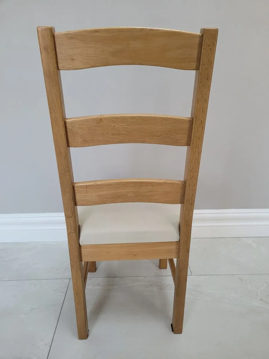 6 x Solid Wood Dining Chairs – Great Condition - Image 2
