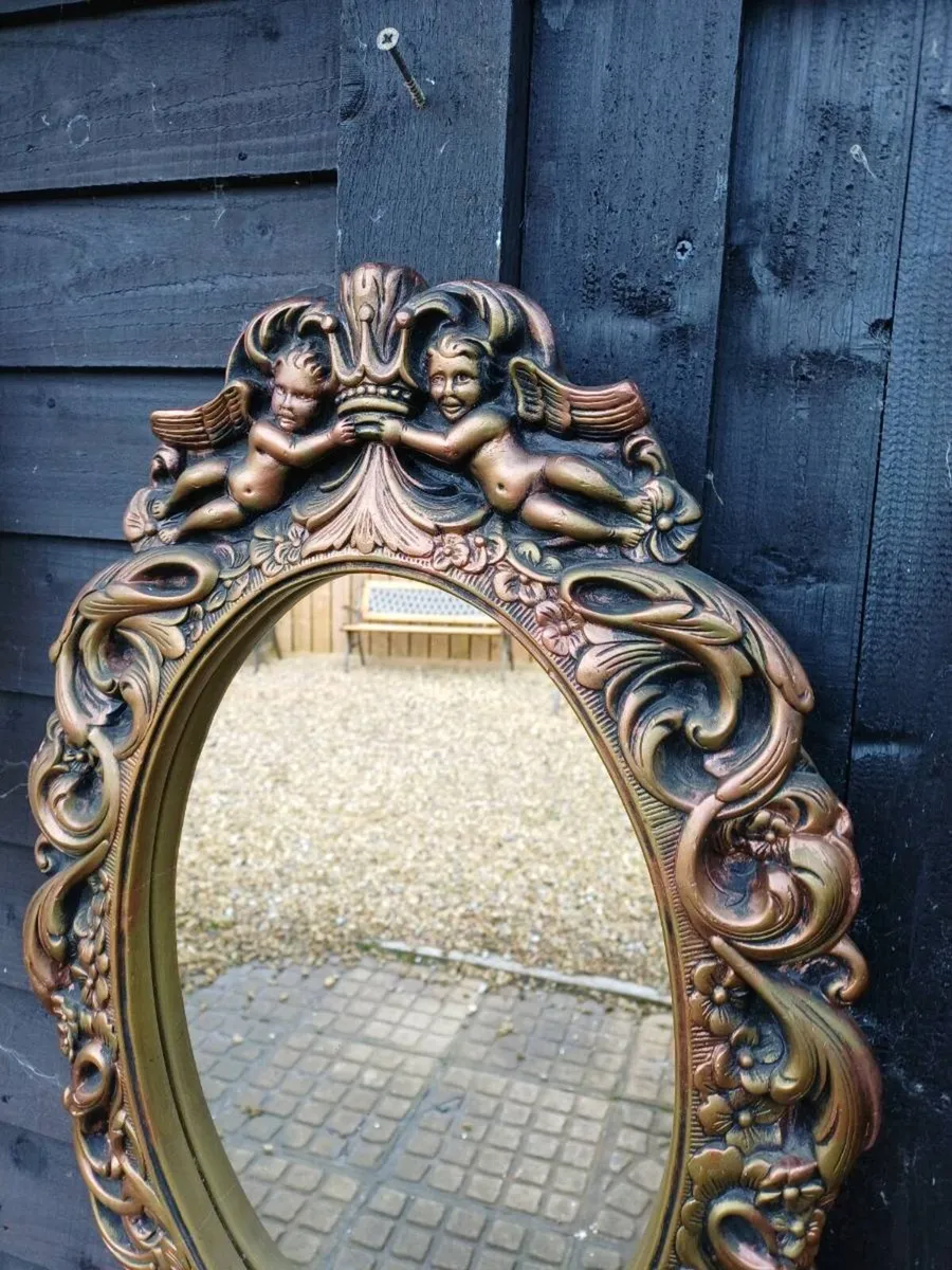 1950’s Rare Cherub Mirror - Image 3