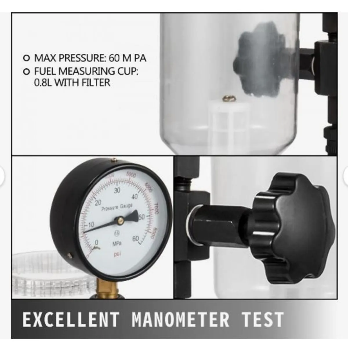 600 Bar Injector Tester 0.8L Fuel Pressure - Image 2