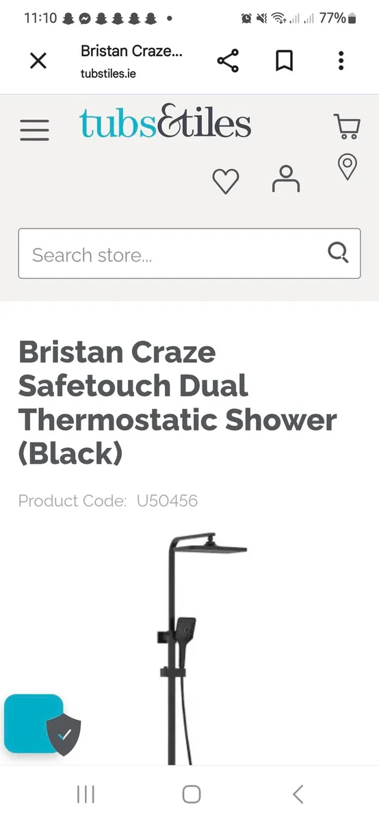 Bristan rain fall shower model craze - Image 4