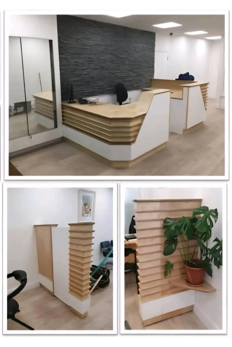 Reception Desk and extendable screen