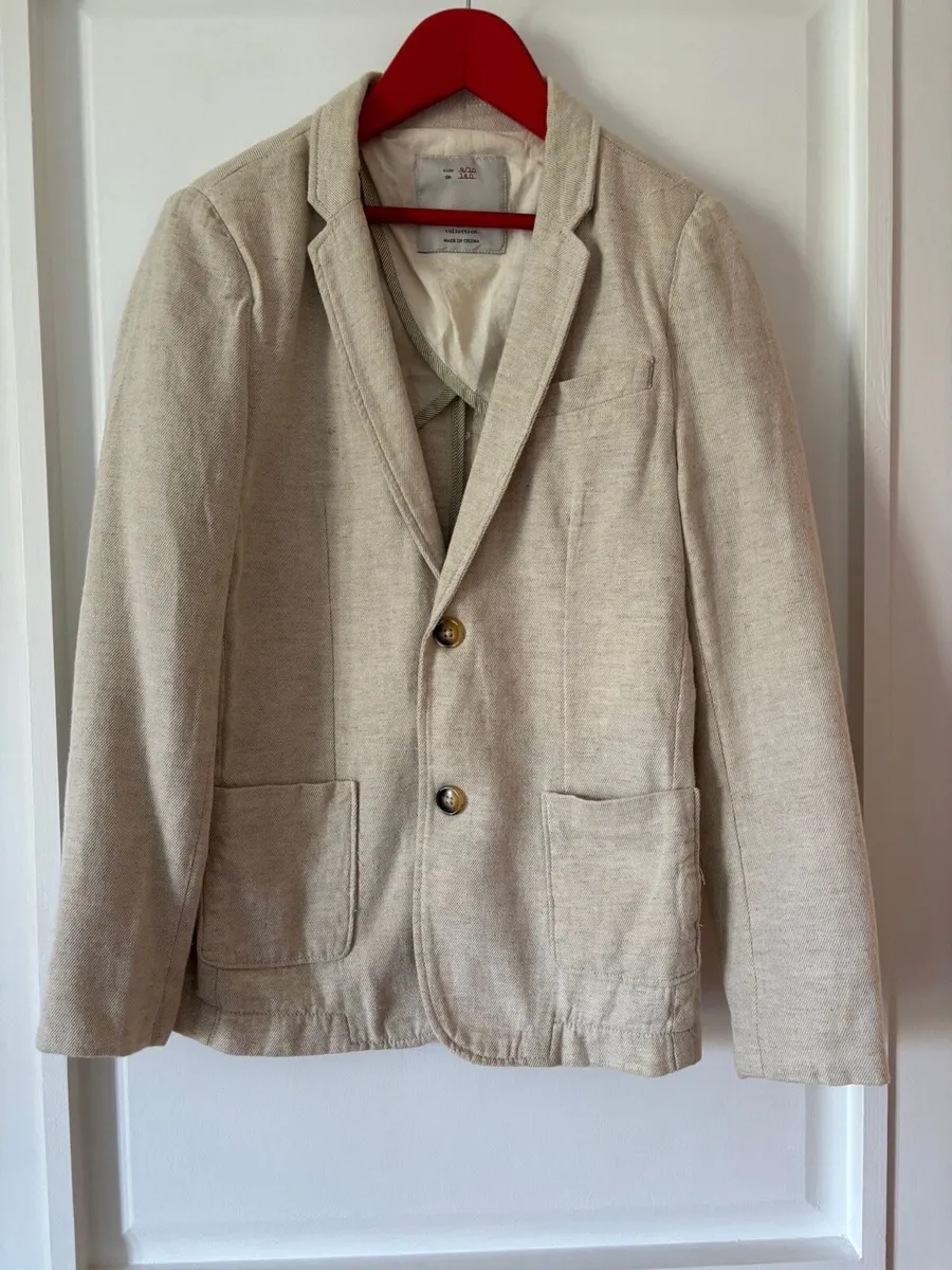 Cream Zara boys Blazer age 9-10 - Image 1