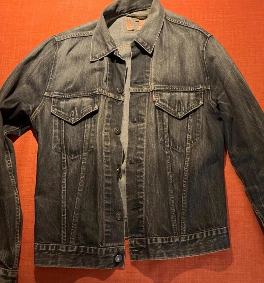 Levi's Men's Black and Grey Jacket