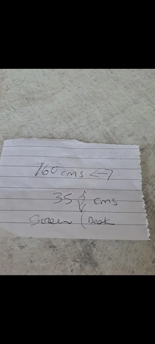 NEW HOME Office desk screen+ fittings - Image 2