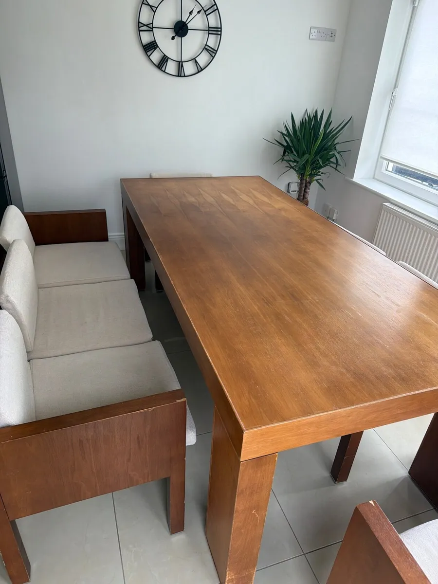 Dining Table and 8 Chairs - Image 2