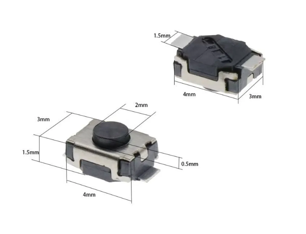 Micro Switch 3x4x2mm 2 Pin 10PCS - Image 3