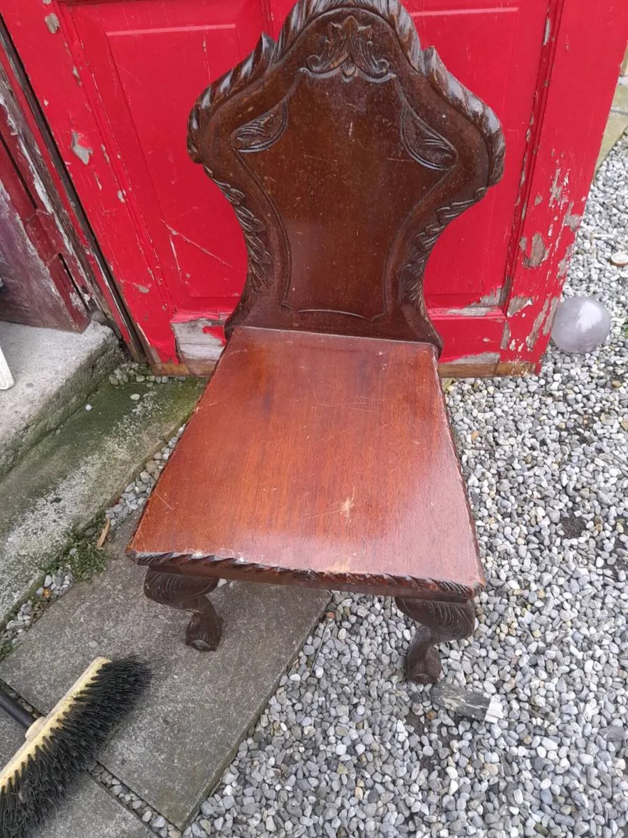 Vintage hall chairs - Image 1
