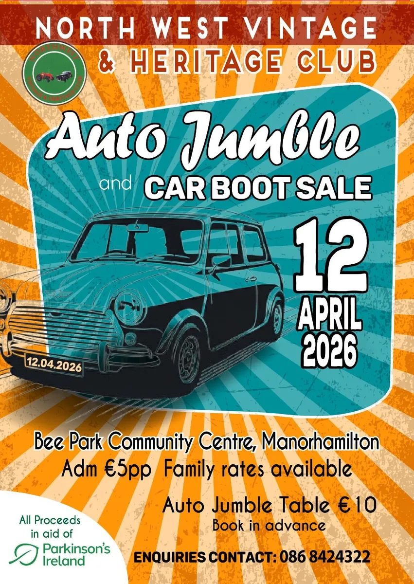 AUTO JUMBLE - Manorhamilton, Leitrim - 12th April