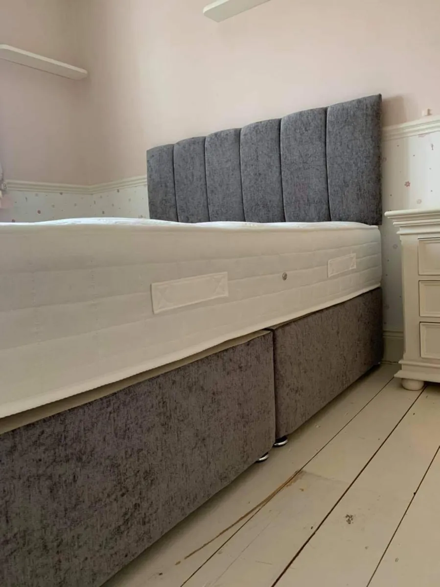 New 4FT6 Double Divan Beds In Stock - Image 1