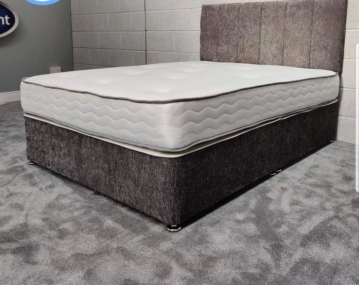 New 4FT6 Double Divan Beds In Stock - Image 2
