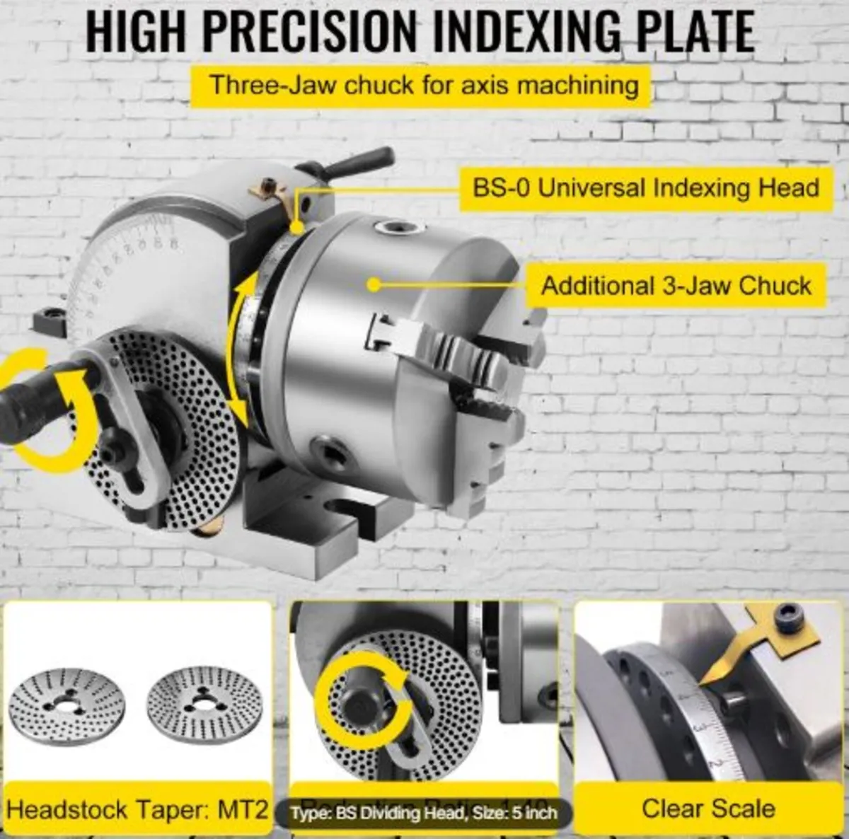 BS-0 Precision Dividing Head, Horizontal Dividing - Image 3