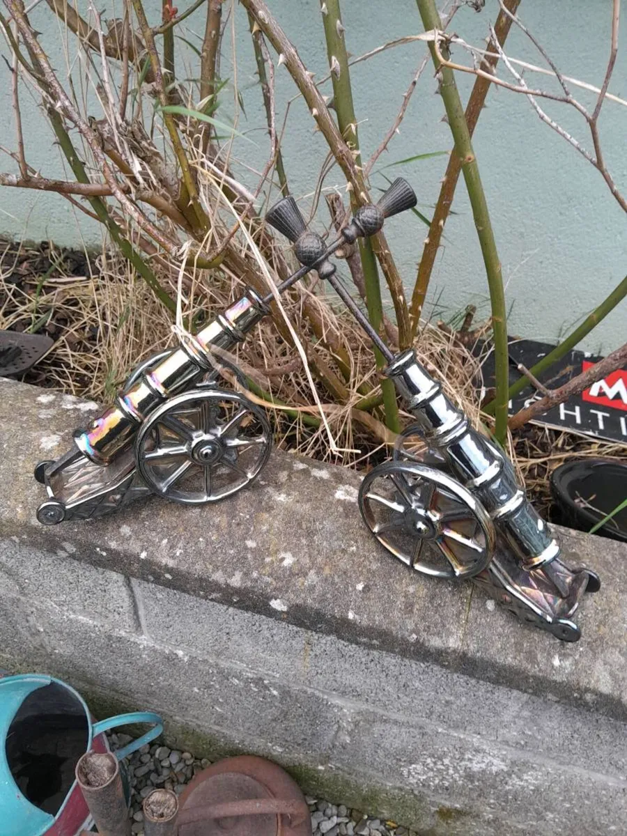 Pair of vintage cannon - Image 4