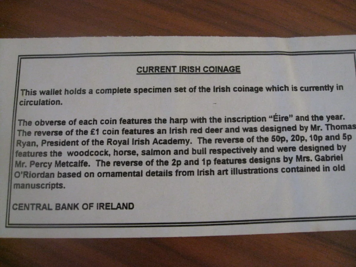 Banc Ceannais na hEireann Coin Set - Image 2