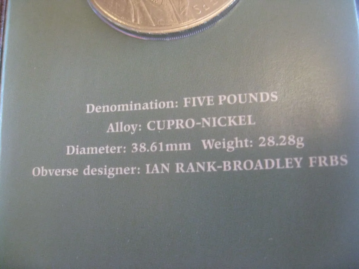 2007 Diamond Wedding Crown £5 Coin - Image 4