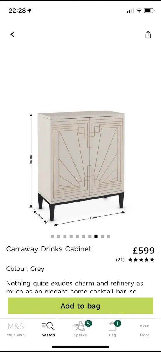 Furniture drinks cabinet - Image 1