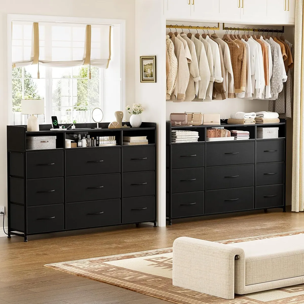 Chest of Drawers with Charging Station and LED - Image 3