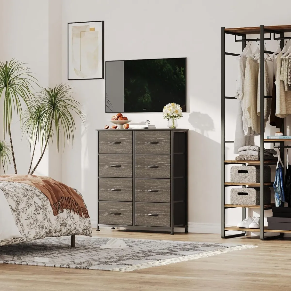 8 Drawers Chest of Fabric Storage Dresser - Image 2