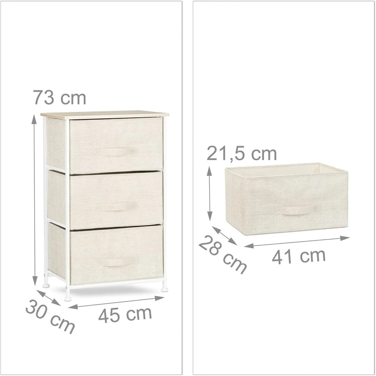 Shelving System Chest of Drawers Standing Shelf - Image 3