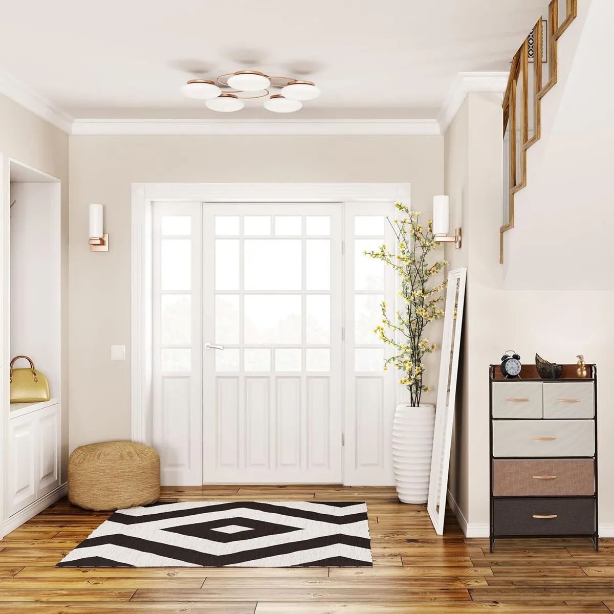 Dresser 4 Drawer Compartments with Shelf Folding - Image 2