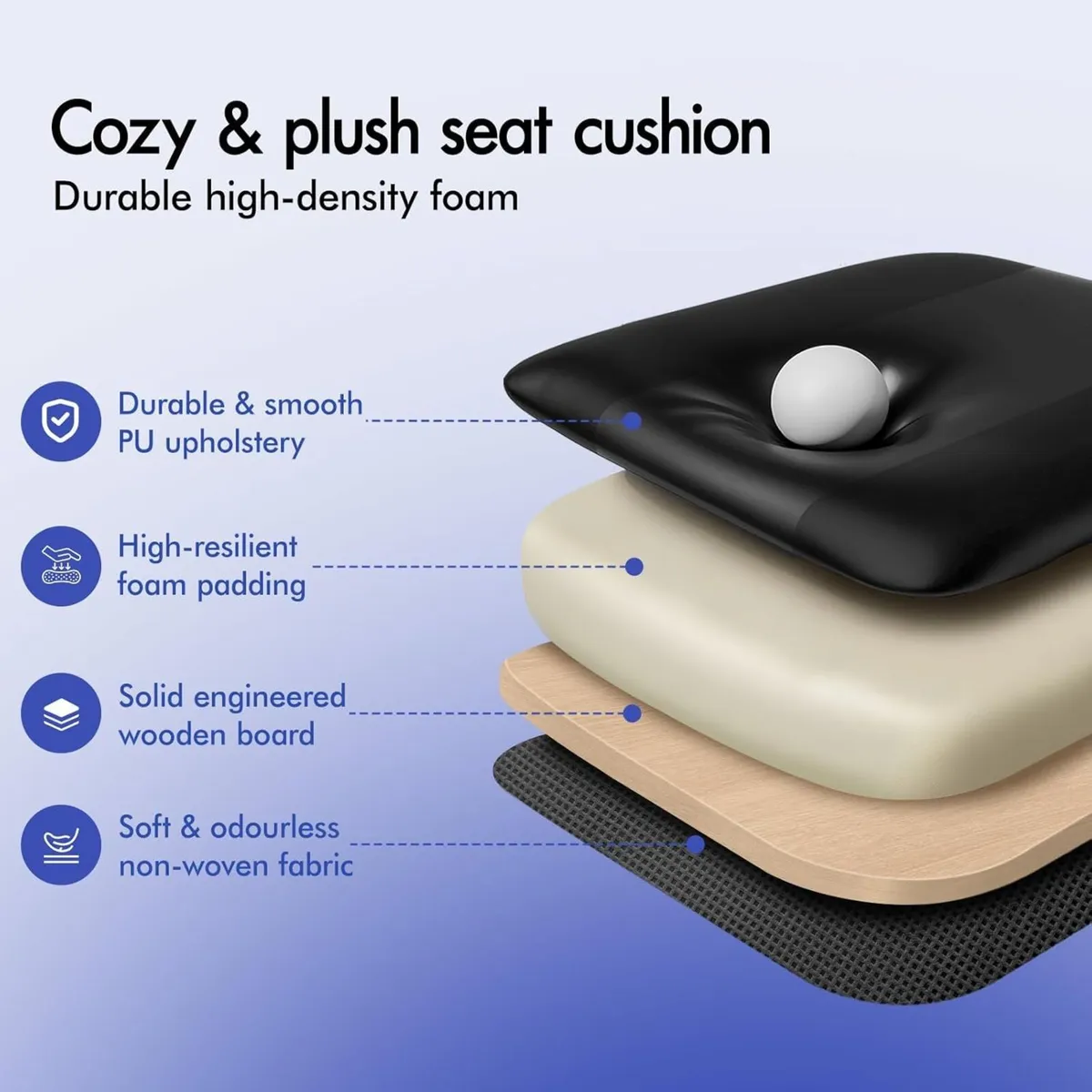 Massage Gaming Chair with Footrest Video Game - Image 4