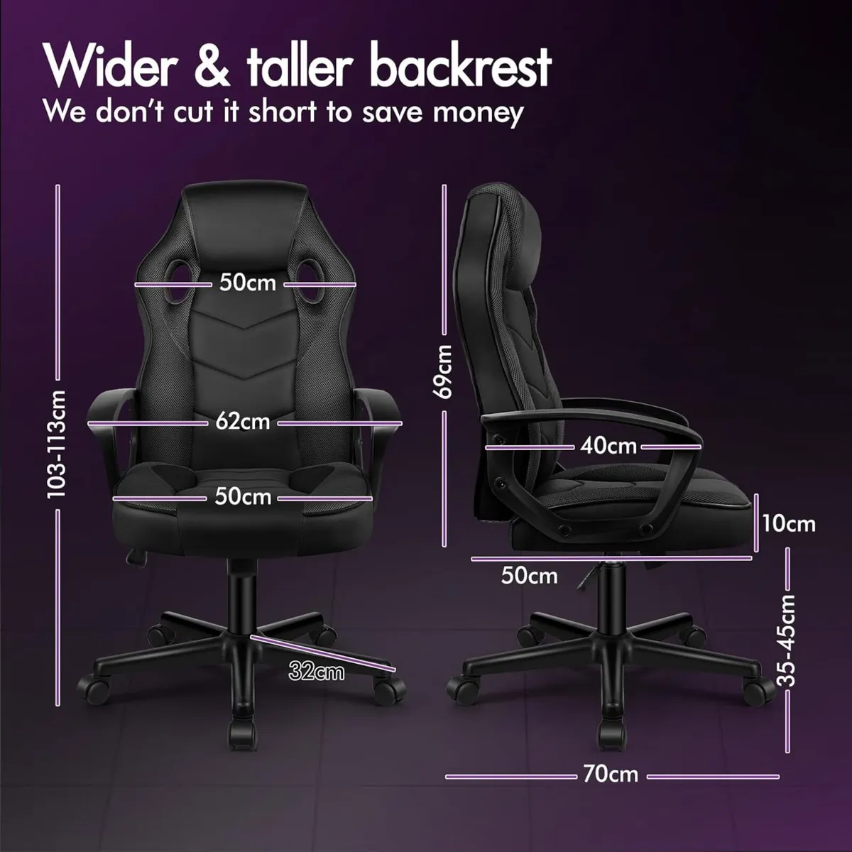 Gaming Chair Video Game Chairs Ergonomic Computer - Image 2